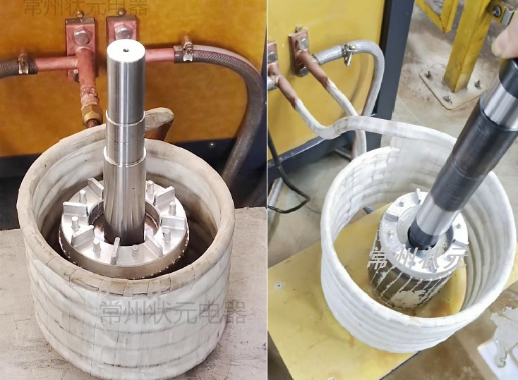 电机转子中频加热-中频感应加热设备.jpg